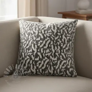 Neulekangas jacquard Comfy Collage shapes grey