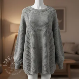 Neuletrikoo BIG KNIT light grey
