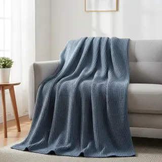 Svetrovina BIG KNIT blue