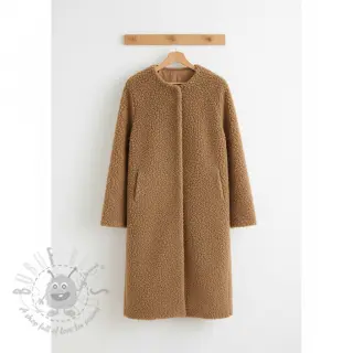 Päällystakkikangas TEDDY camel