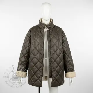 Päällystakkikangas Vintage Glammy Teddy Lammy grey