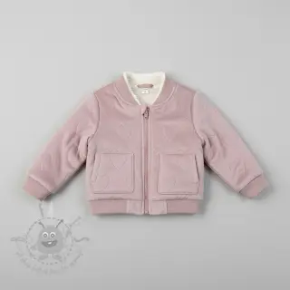 Vauvan plyysikangas TEDDY Hearts old pink