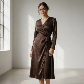 Satén DION dark brown