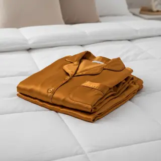Satén cognac