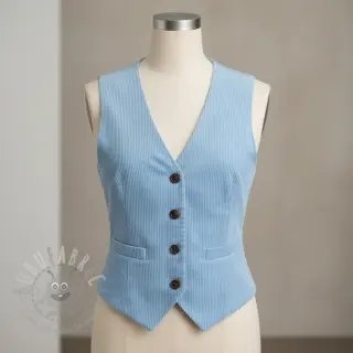 Vakosametti 6W WASHED STRETCH light blue