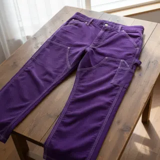 Menčester 6W WASHED STRETCH purple