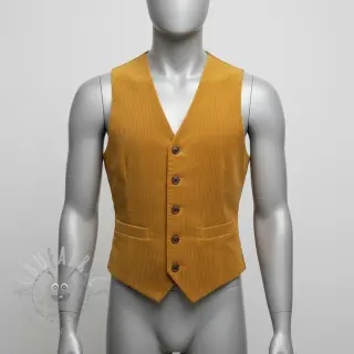 Vakosametti 6W WASHED STRETCH ochre