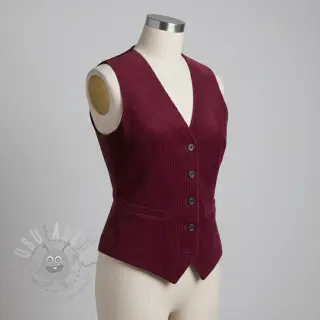 Vakosametti 6W WASHED STRETCH berry