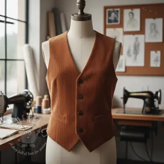 Vakosametti 6W WASHED STRETCH rust