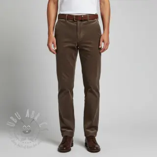 Vakosametti 6W WASHED STRETCH dark brown