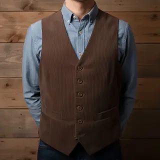 Menčester 6W WASHED STRETCH dark brown