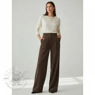 Vakosametti 6W WASHED STRETCH dark brown