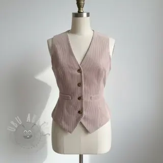 Vakosametti 6W WASHED STRETCH old pink