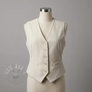 Vakosametti 6W WASHED STRETCH off white