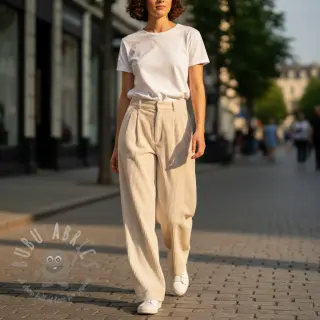 Vakosametti 6W WASHED STRETCH off white