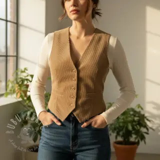 Vakosametti STRIPE beige