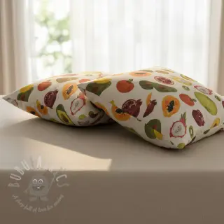 Sisustuskangas Linenlook Fruit digital print
