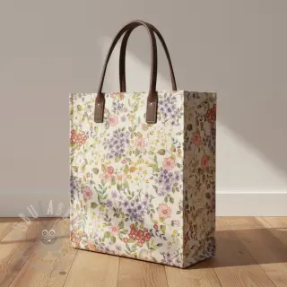 Sisustuskangas Linenlook Flowers meadow digital print