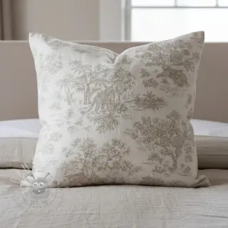 Sisustuskangas jacquard MACASSAR alover lin