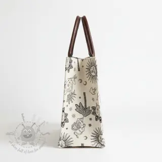 Sisustuskangas jacquard Pygmalion ecru noir