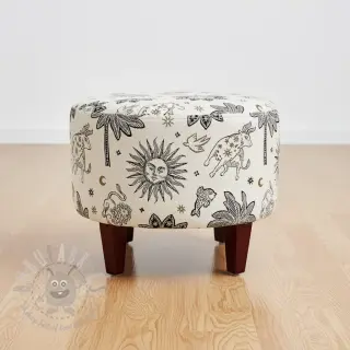 Sisustuskangas jacquard Pygmalion ecru noir