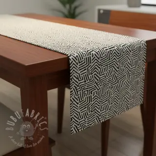 Sisustuskangas jacquard Mesopotamie allover graphite