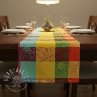 Sisustuskangas FRENCH TABLE CLOTH JACQUARD Cabosse allover summer