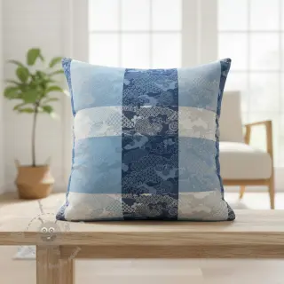 Sisustuskangas FRENCH TABLE CLOTH JACQUARD Niwa allover indigo