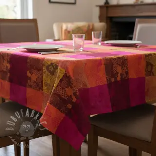 Sisustuskangas FRENCH TABLE CLOTH JACQUARD Niwa allover harissa