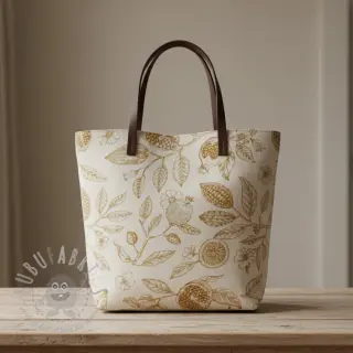 Sisustuskangas RUSTIC VINTAGE PRINT Granata peanut