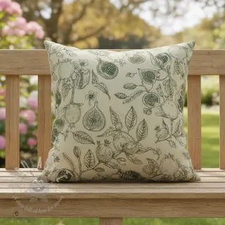 Sisustuskangas RUSTIC VINTAGE PRINT Granata kaki