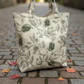 Sisustuskangas RUSTIC VINTAGE PRINT Granata kaki