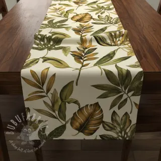 Sisustuskangas Linenlook Botanic Bold Leaf digital print