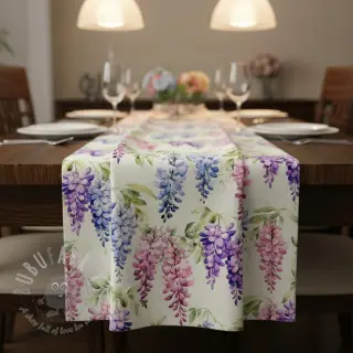 Sisustuskangas Serene Wisteria Charm digital print