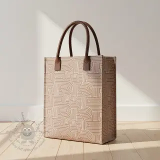 Sisustuskangas Linenlook premium Curve Maze Line