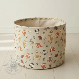 Sisustuskangas Linenlook premium Forest Friend Animal