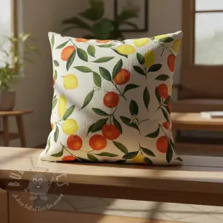 Sisustuskangas teflonkäsittelyllä Citrus Fruit