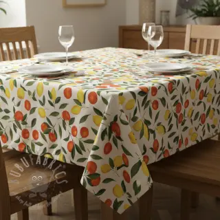 Sisustuskangas teflonkäsittelyllä Citrus Fruit