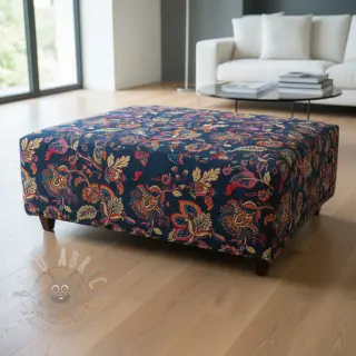 Sisustuskangas jacquard Inaya bleu