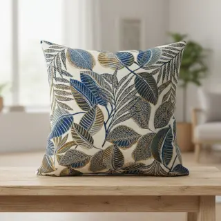Dekoračná látka jacquard Cacao allover bleu