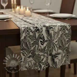 Sisustuskangas jacquard Fortuna blanc