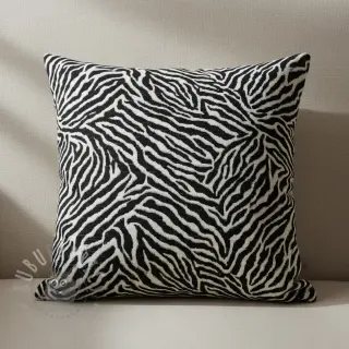 Sisustuskangas jacquard Tanzanie noir blanc