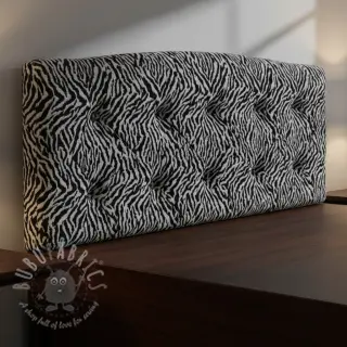 Sisustuskangas jacquard Tanzanie noir blanc