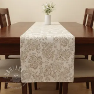 Sisustuskangas jacquard Jacobean lin