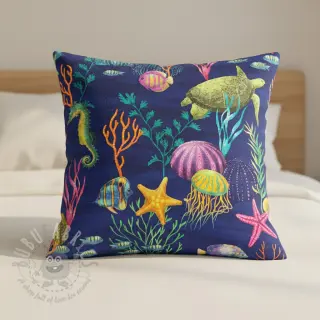 Sisustuskangas premium Underwater sea life digital print