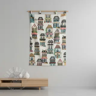 Sisustuskangas premium Shop Boutique City digital print