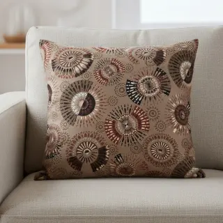 Dekoračná látka jacquard Mandala Circle Sun