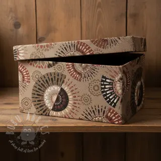 Sisustuskangas jacquard Mandala Circle Sun