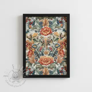 Sisustuskangas Linenlook Bloom Fruit Paradise digital print