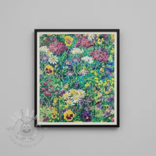 Sisustuskangas premium Spring Flower Garden digital print